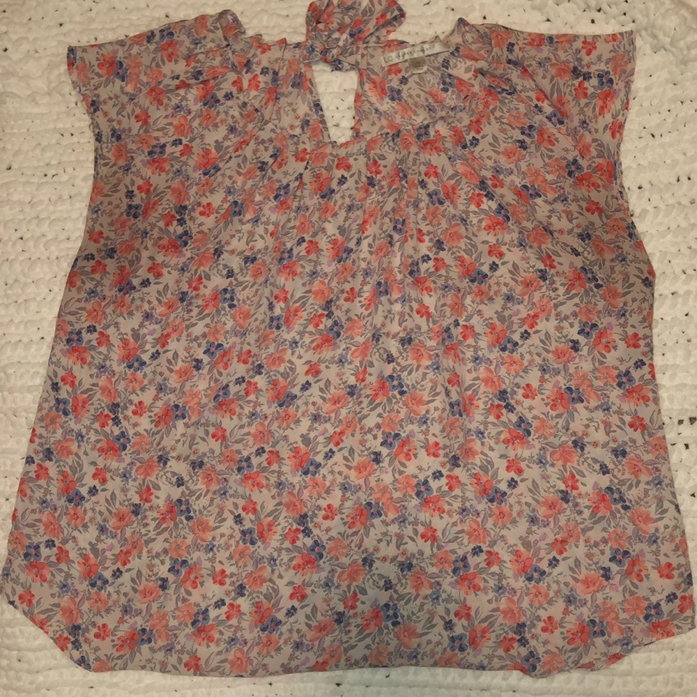Lauren Conrad floral shirt